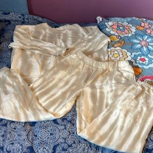 Wild fable, lounge, set, tie-dyed, top, small bottoms, extra small